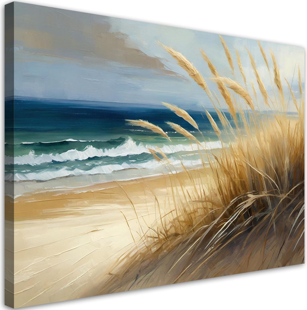 Tableau sur toile Plage Dunes de sable Mer Nature 100x70 Image du produit 