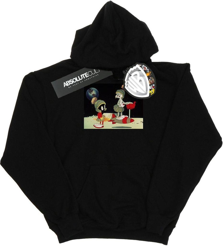 Looney Tunes - "Spaced" Kapuzenpullover für Herren BI13475 (3XL) (Schwarz)