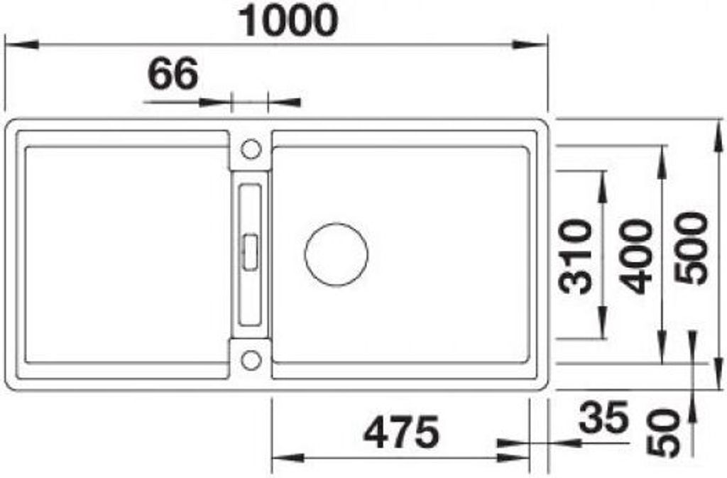 BLANCO ZIA XL 6 S Zlewozmywak kompaktowy, komora 526018 Zdjęcie produktu 