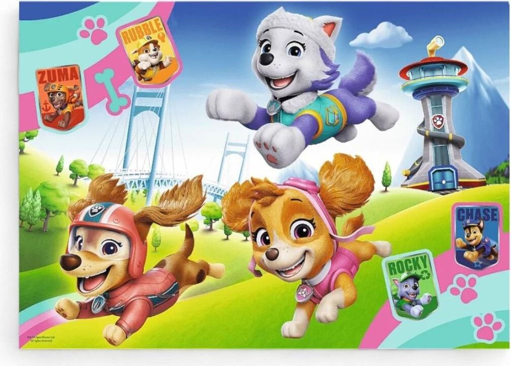 Glitzer-Puzzle - 100 Teile - Paw Patrol - Glänzende Welpen Produktbild 