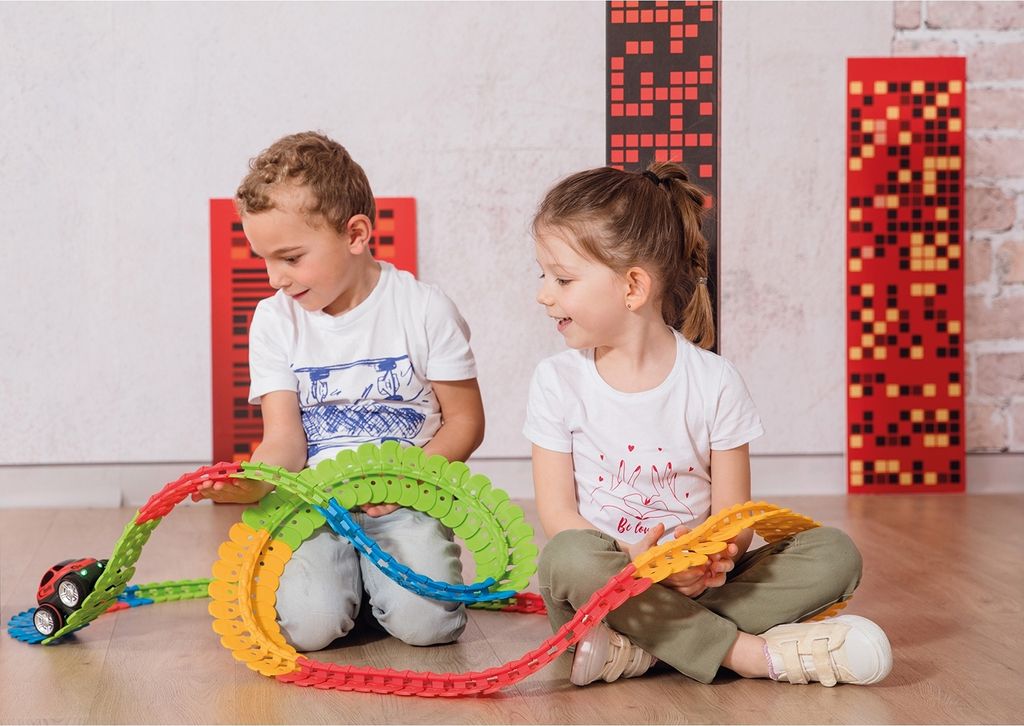 Smoby FleXtreme Starter-Set Autorennbahn - 184 bunte Produktbild 31