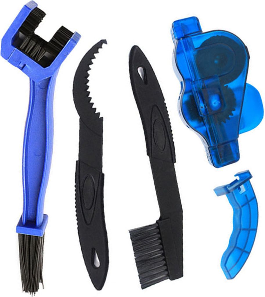Fahrradkettenreiniger-Set, Mountainbike-Kettenwaschset, Kettenbürsten, Wäscher, Reparatur-Waschwerkzeuge