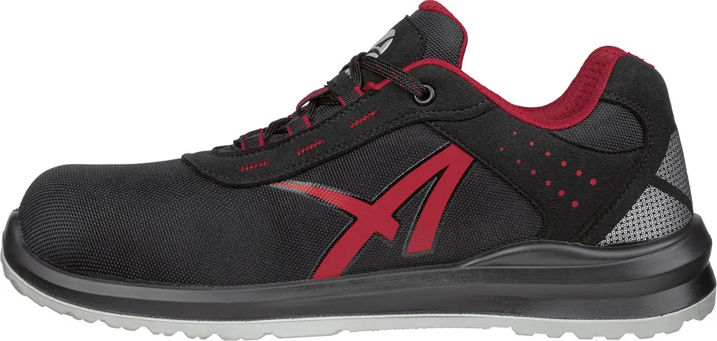 Chaussures de sécurité Anti-Fatigue Albatros GRID LOW S3 SRC Noir Rouge