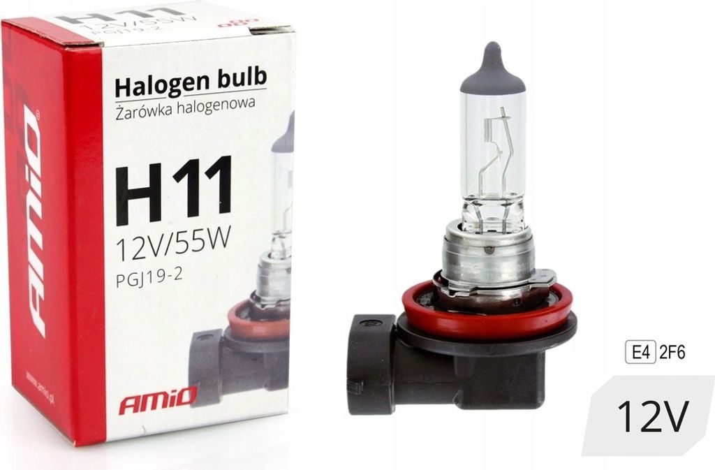 ŻARÓWKA HALOGENOWA H11 12V 55W filtr UV ŻARÓWKI MOCNA I Zdjęcie produktu 