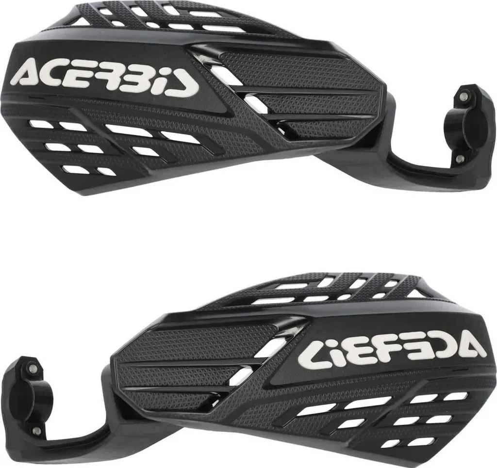Protections Mains Ventilées Acerbis Linéaire Noir Blanc Design