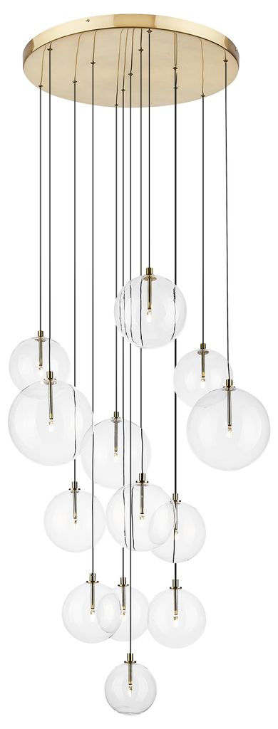 ZUMALINE Pendelleuchte 13x G4 Gold MILAN P0606-13B-2GAC