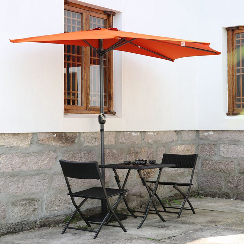 Angel Living 270cm půlkulatý slunečník Slunečník z Obrázek produktu 