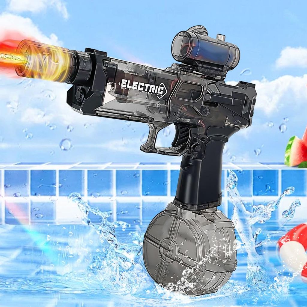 Pistolet à Eau électrique Rechargeable USB – Longue Portée, Réservoir 630 G, étanche – Pour Adulte Et Enfant (blanc)