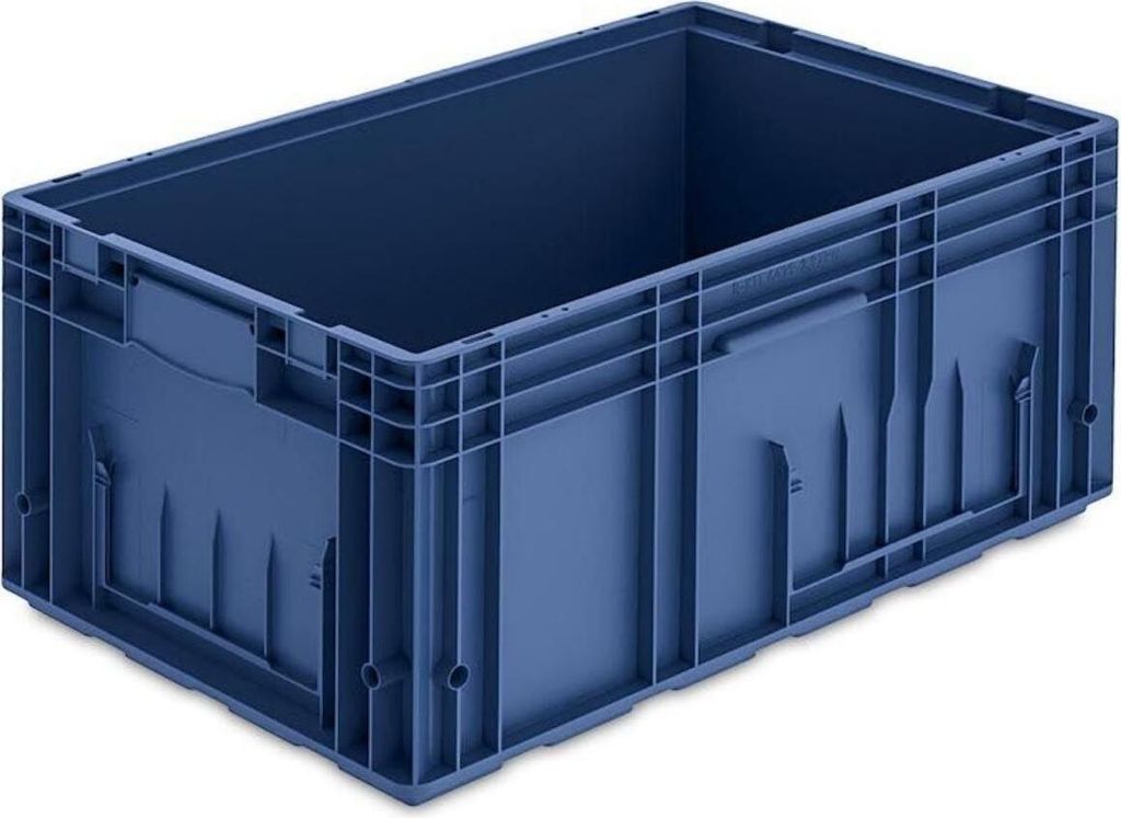 VDA KLT Kleinladungsträger mit Verbundboden | HxBxT 28x40x60cm | 48 Liter | KLT, Transportbox, Transportbehälter, Stapelbehälter