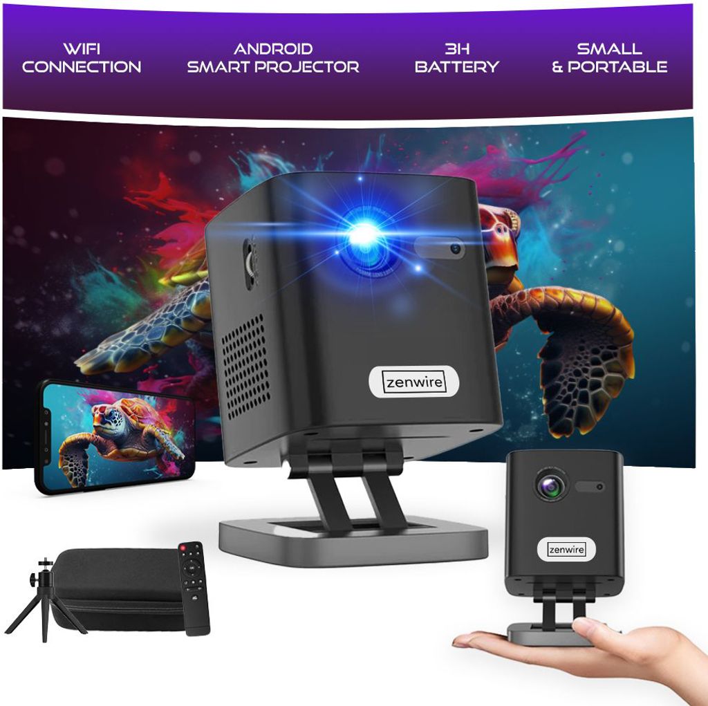 Mini DLP projektor Prenosný Full HD 4K WiFi Android Obrázok produktu 1