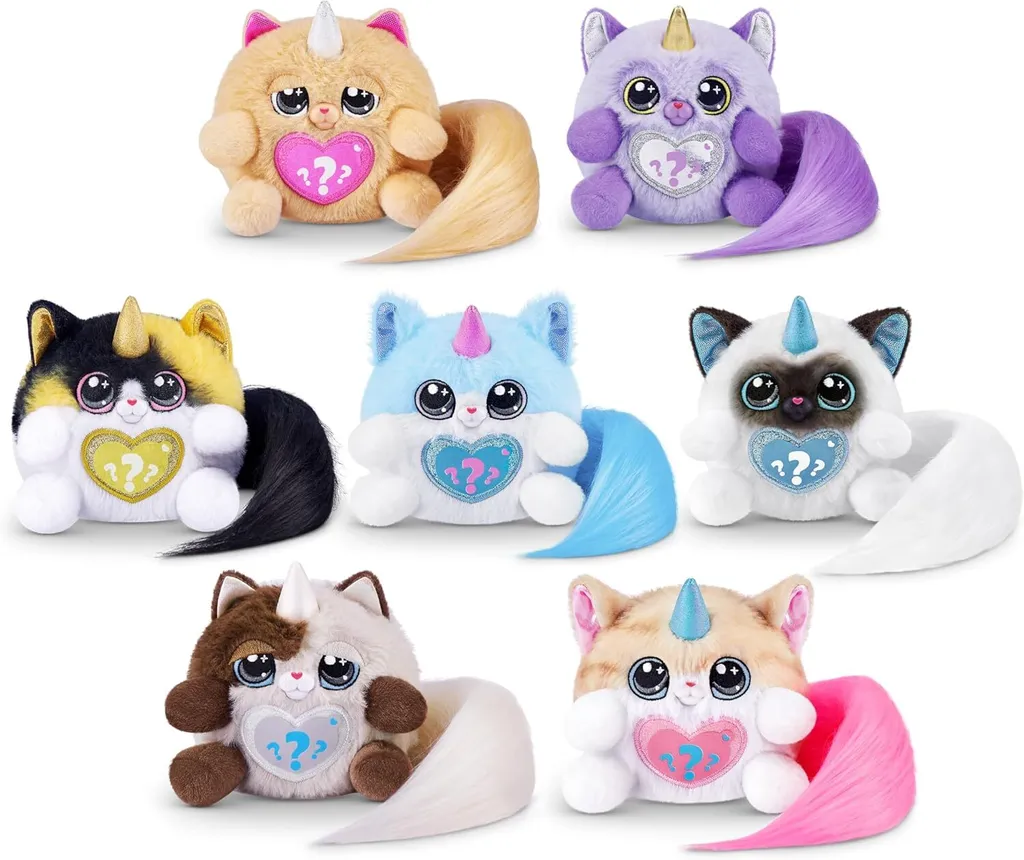 Rainbocorns Kittycorn Surprise série 7 avec queue rose peluche chaton - 5