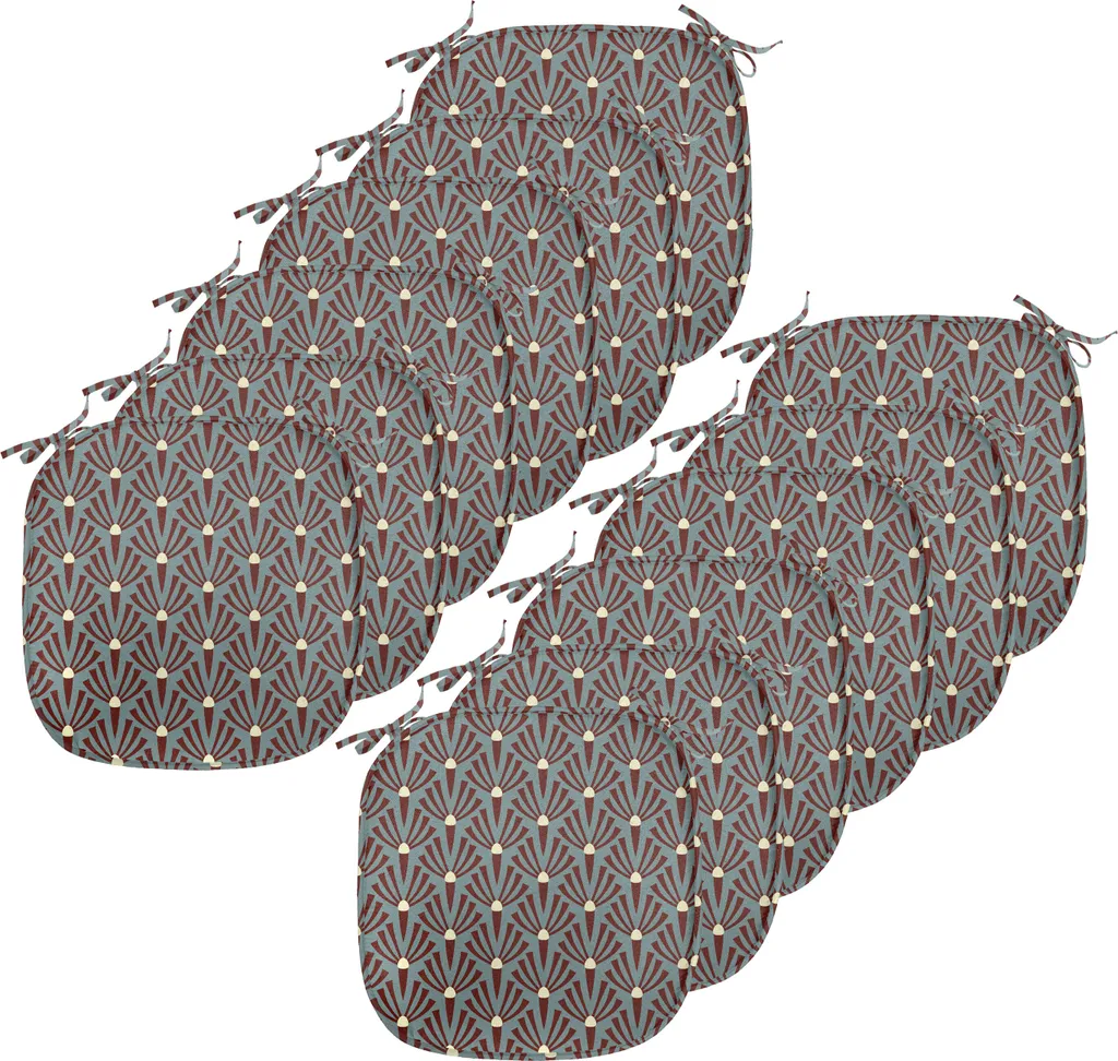 Coussin de Chaise Anti-Glisse et Anti-Tache 40x40 cm Lot de 12 Galettes