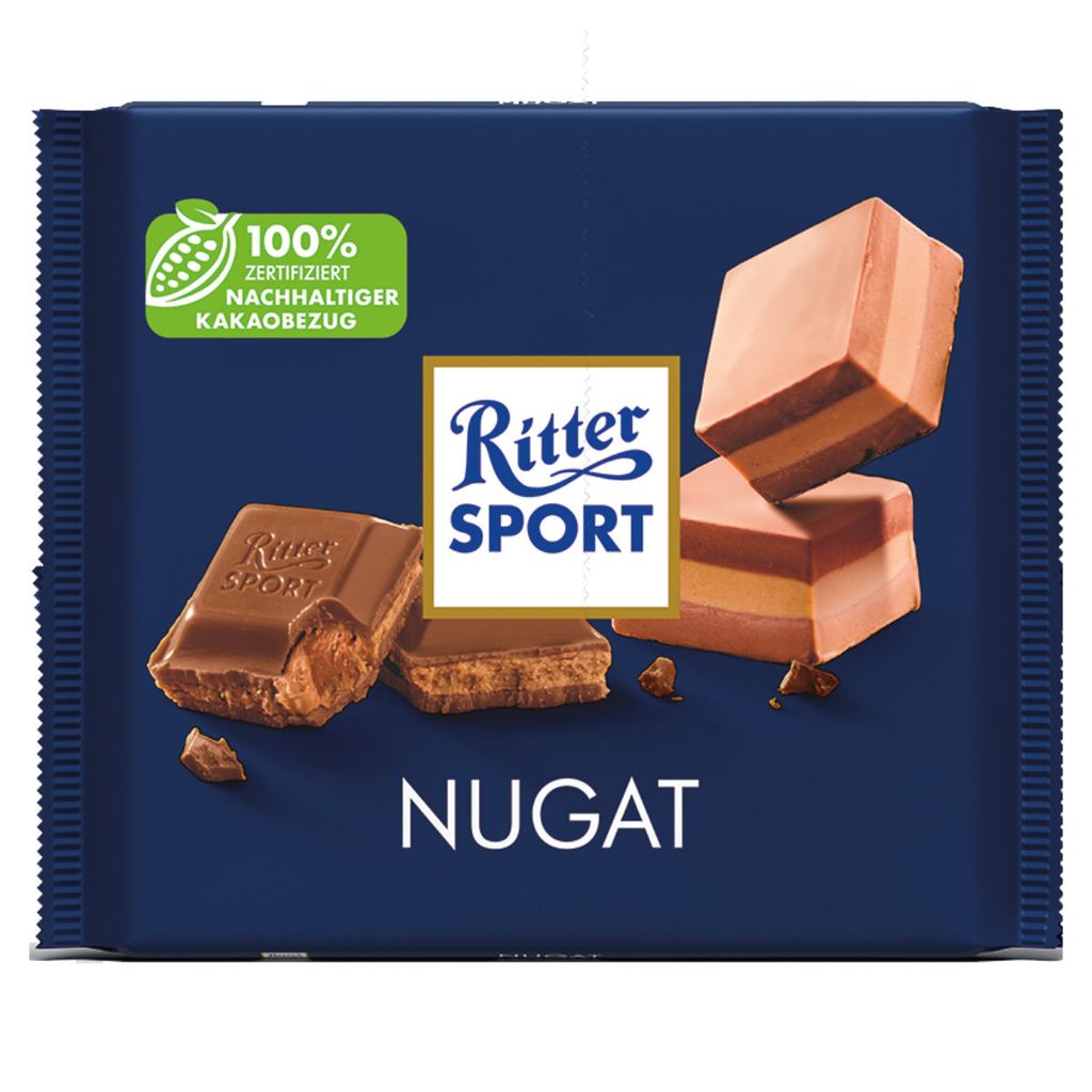 Ritter Sport torrone al latte con ripieno di torrone 250g Immagine del prodotto 
