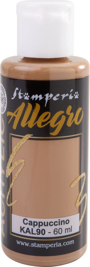 Stamperia Allegro Acrylfarbe 60 ml Künstlerbedarf Malerei Basteln Cappuccino