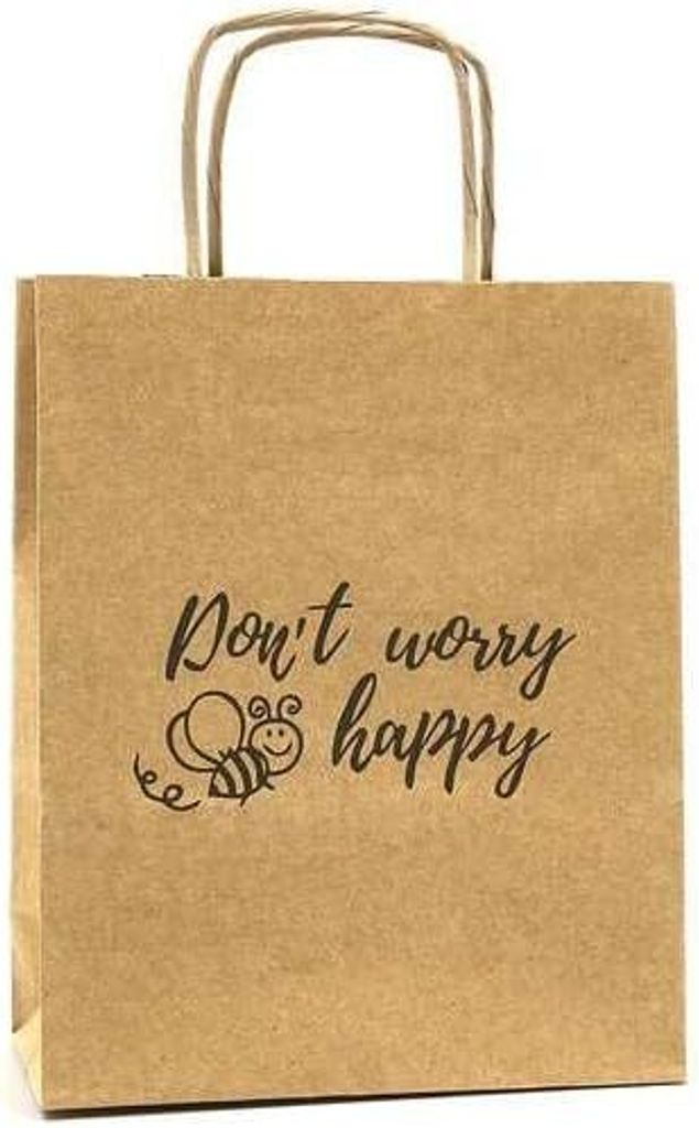 4BEE Papiertüte mit Aufschrift – Einkaufstasche für Produktbild 