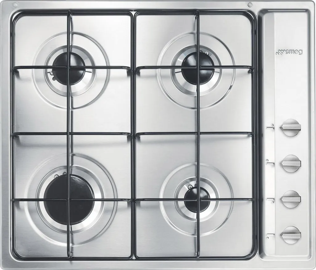 Table de cuisson gaz encastrable Smeg S64S 4 feux idéale pour familles