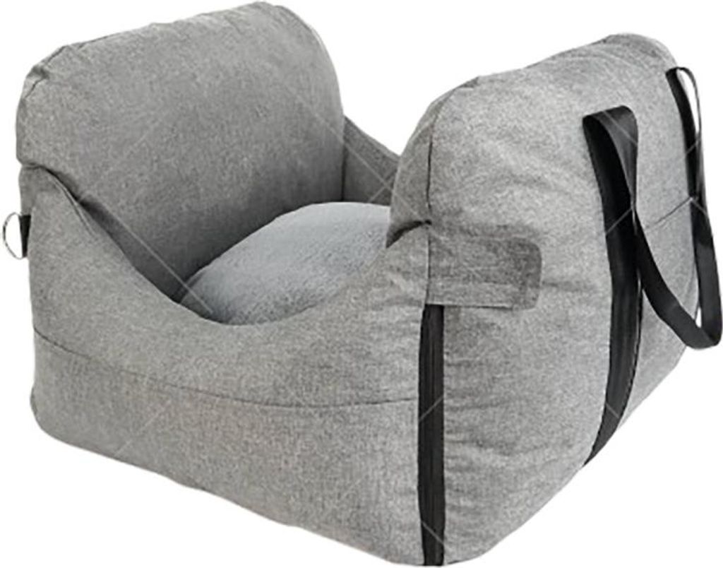 INF Hundesitz Auto Grau, wasserdicht, 60x58x38cm, Transportbox für Hunde Grau