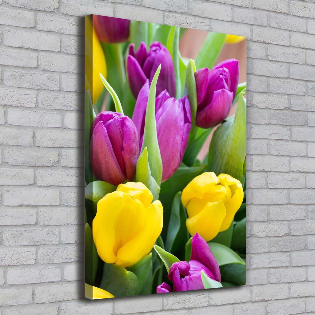 Tulup Leinwandbild - 70x100cm - Wandkunst - Drucke auf Leinwand - Leinwanddruck - Wohnzimmer Wanddekoration XXL - Wohnung Deko Kunstdrucke - Blum...