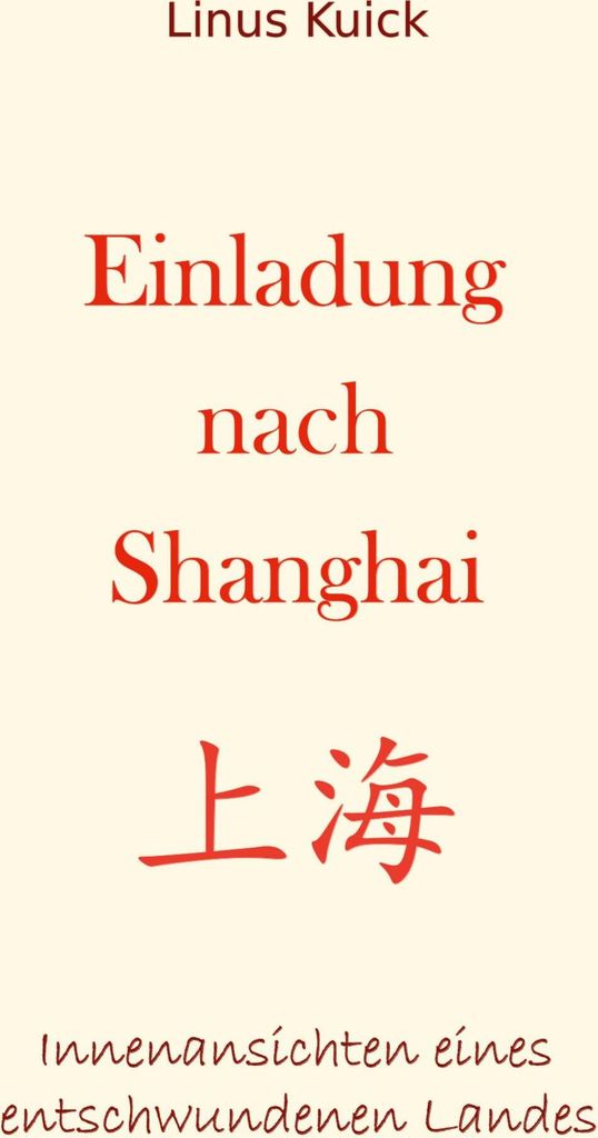 Einladung nach Shanghai