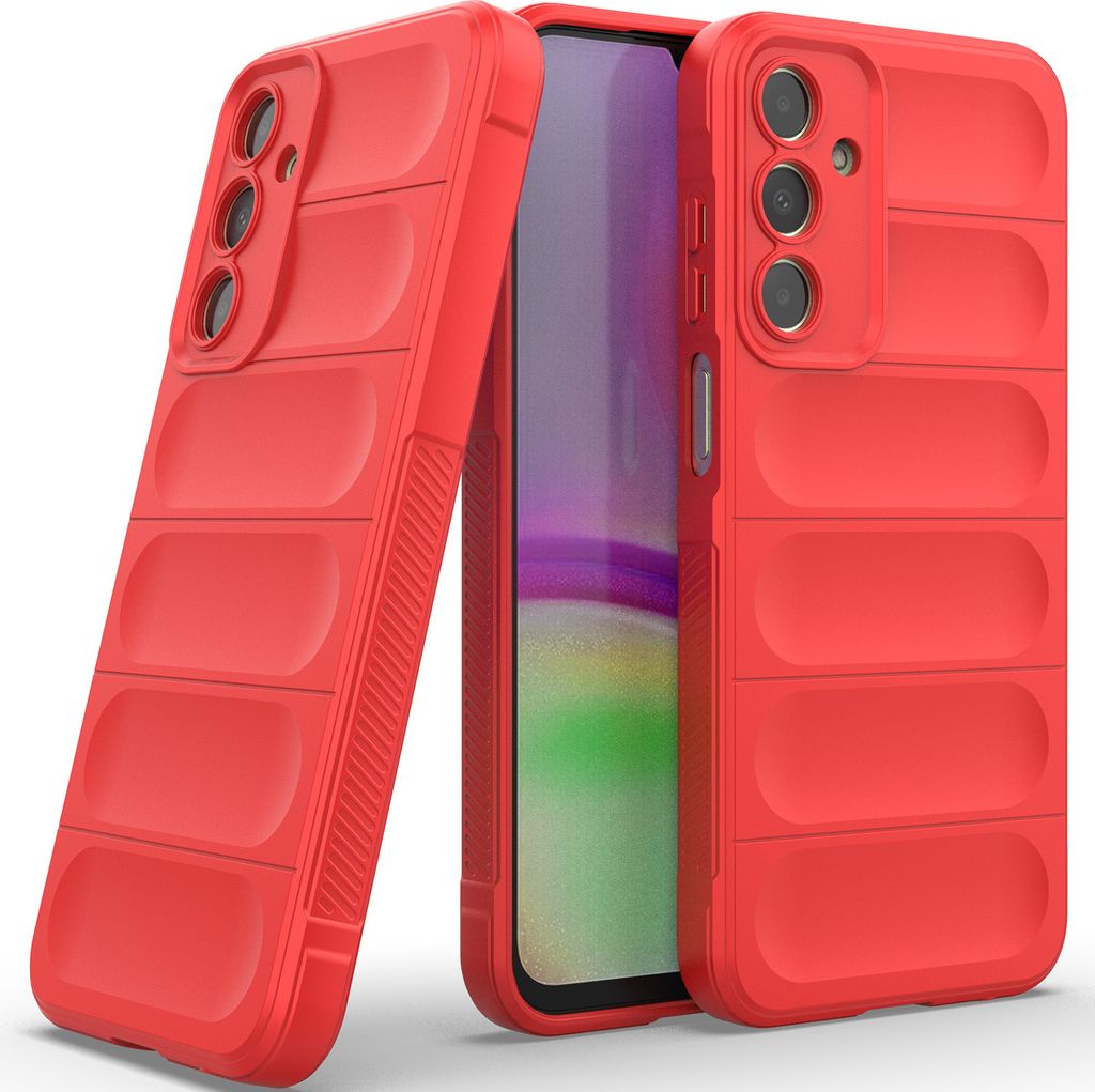 Handyhülle für Samsung Galaxy A25 Weich TPU Silikon Stossfest Anti-rutsch Hülle Rot