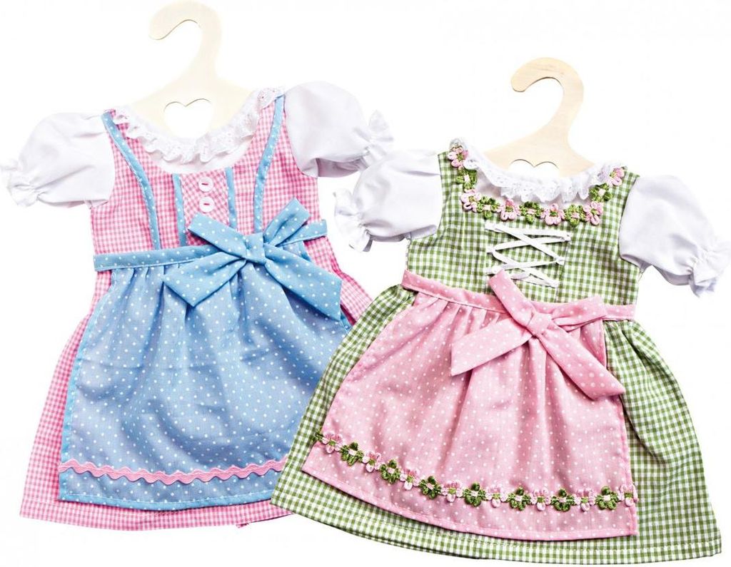 Puppen-Dirndl sortiert 28-33 cm, 1 Stück Produktbild 