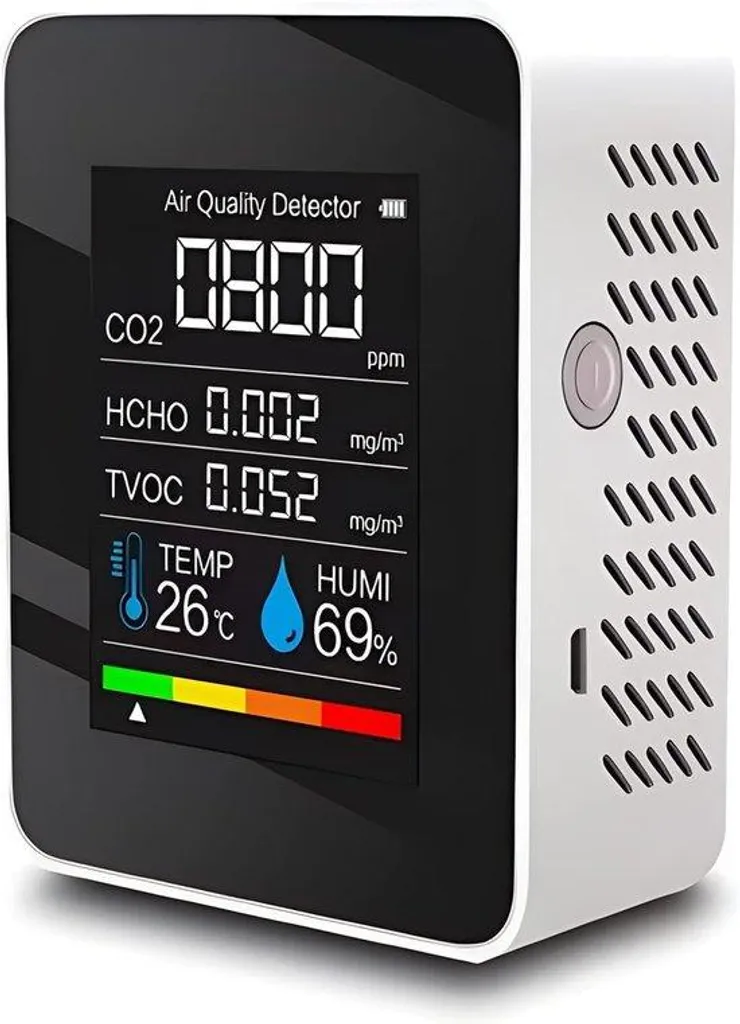 Appareil de mesure de la qualité de l'air intérieur pour bureaux