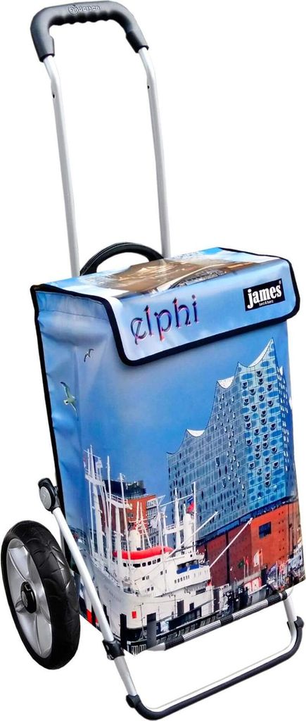 James Einkaufstrolley - ELPHI - stabiler Einkaufswagen mit individuellem Design - mehrfarbig: bunt in Ausführung: Royal-Leichtraeder