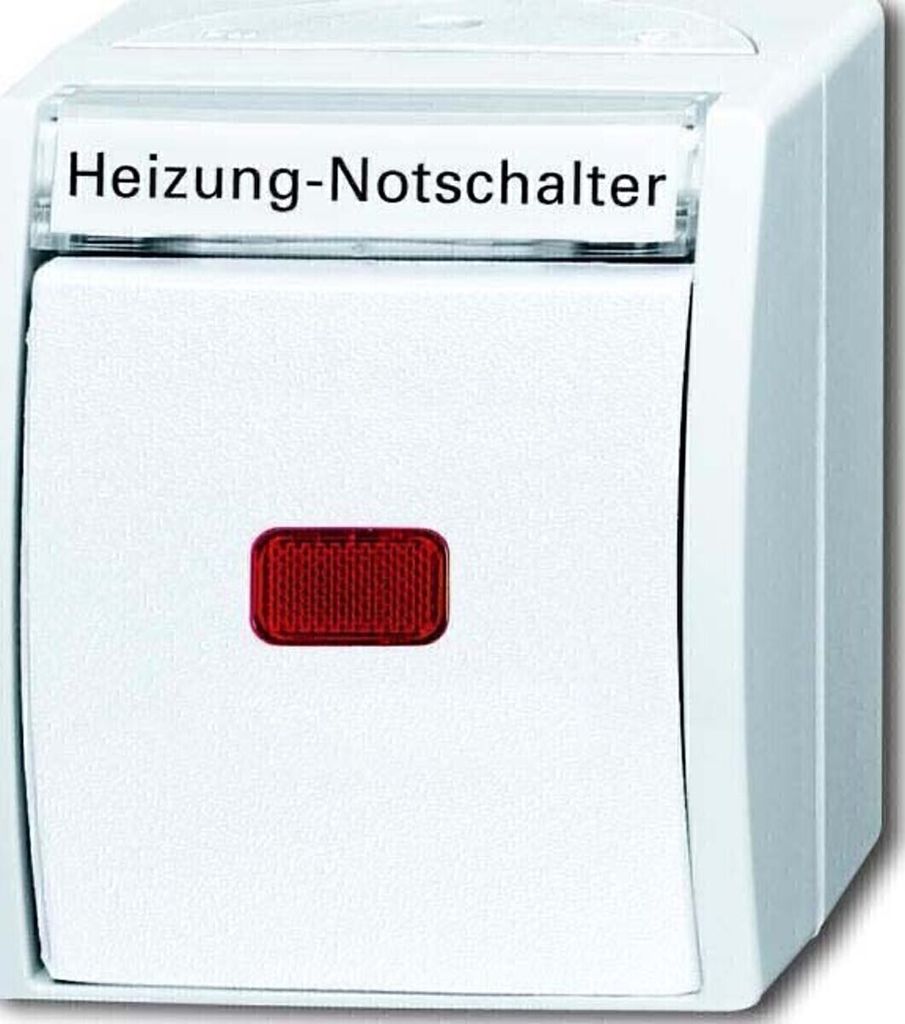 Busch-Jaeger Heizungs-Notschalter Ocean Aufputz Weiß 2601/2 SKWNH-54 (2601/2 SKWNH-54)