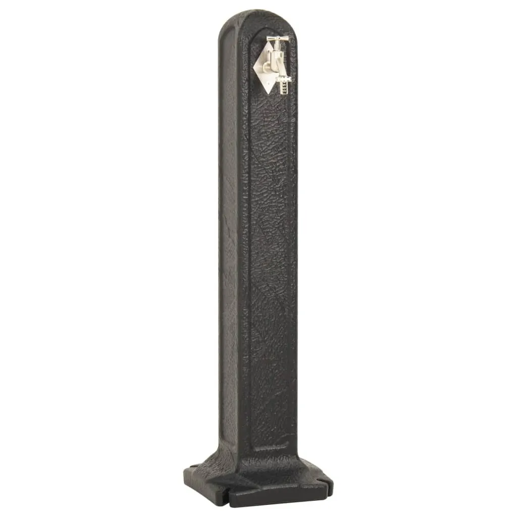 Distributeur d'eau vidaXL anthracite aspect pierre pour jardin et cour