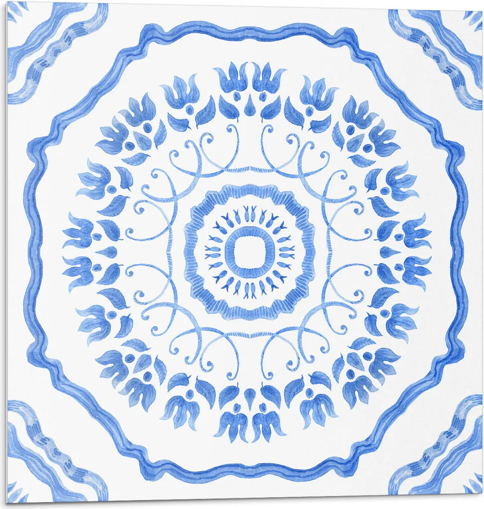 Piastrelle Adesive 3D Motivo Floreale - Set 20pz 20x20 in PVC Vinile
