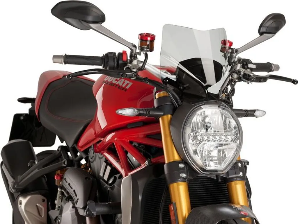 Réduire la Fatigue en Moto : Bulle Puig Naked Sport Transparent pour Ducati