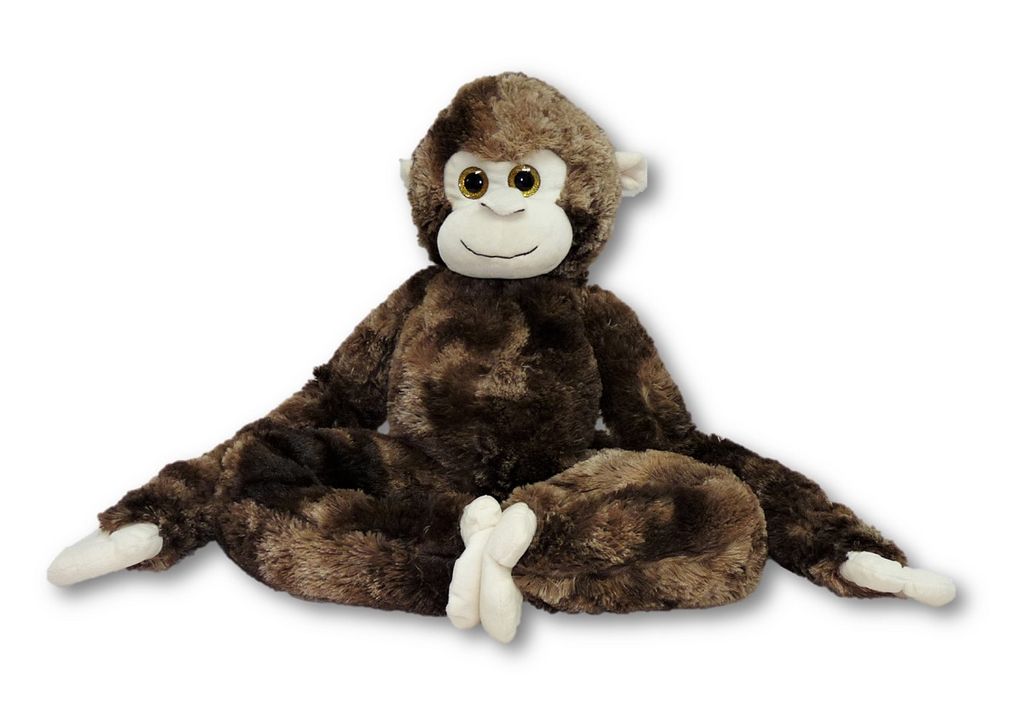 Hängeaffe Affe Kuscheltier Plüschtier 42 cm Stofftier Schimpanse mit Baby 