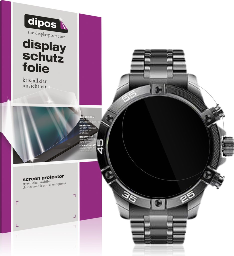 6x Schutzfolie für OHUGNA Smartwatch 1.53 Zoll klar Produktbild 