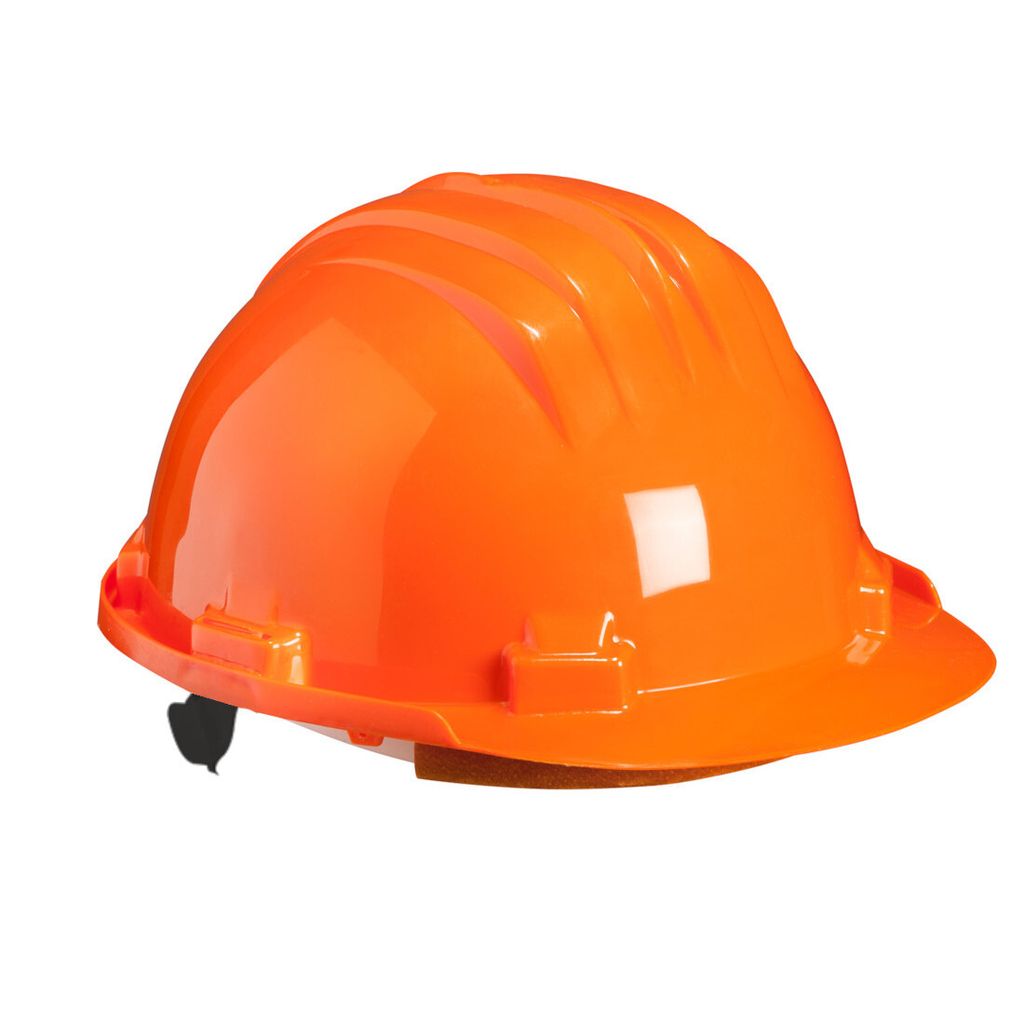 Bauhelm mit Drehverschluss orange