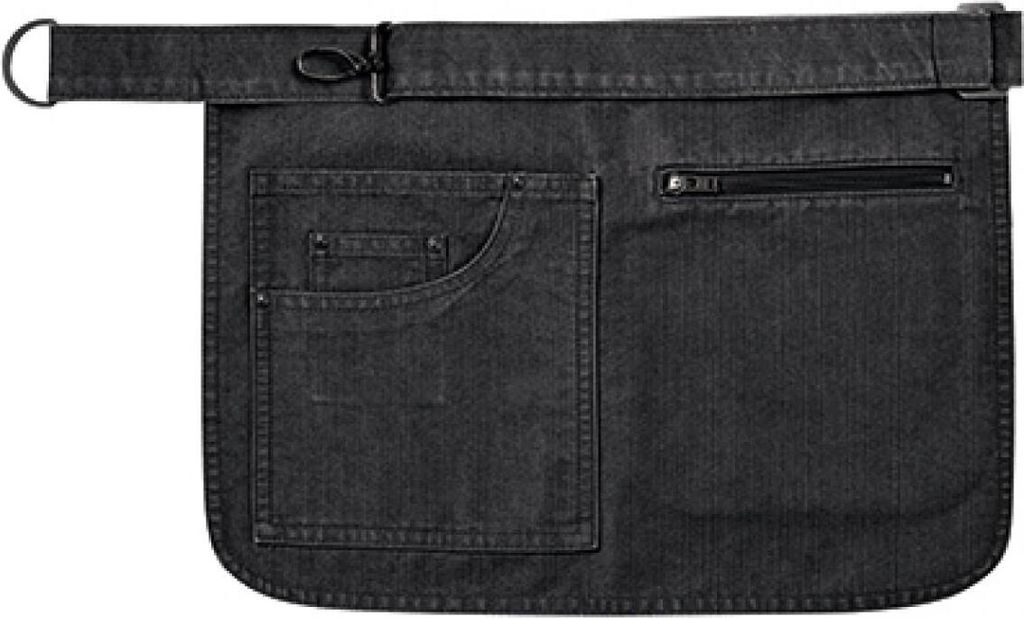 Premier Workwear PR138 | Schürze Metro Utility Hip Apron, 31 x 32 cm - Farbe: Black Denim (ca. Pantone 426C) - Größe: 31 x 32 cm