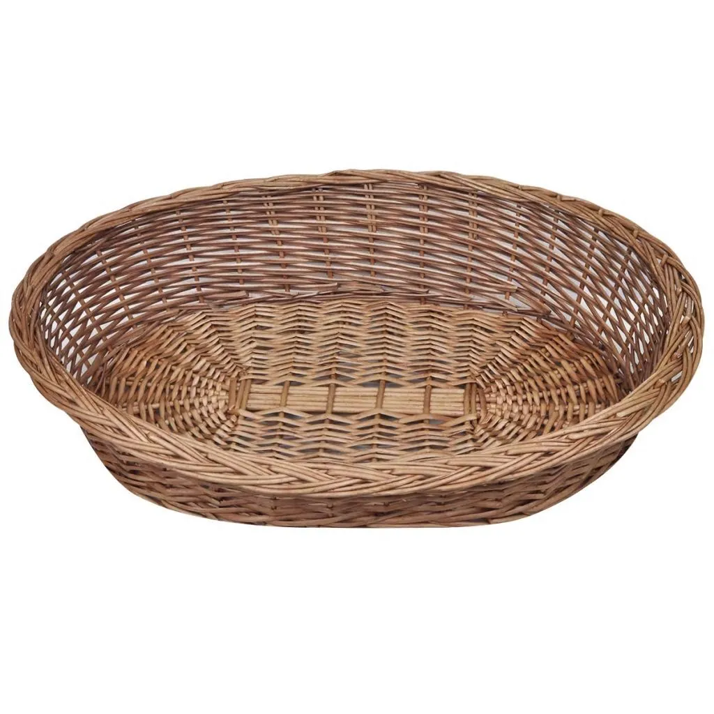 Cesto per Cani vidaXL 90 cm - Design in Vimini Naturale per Interni