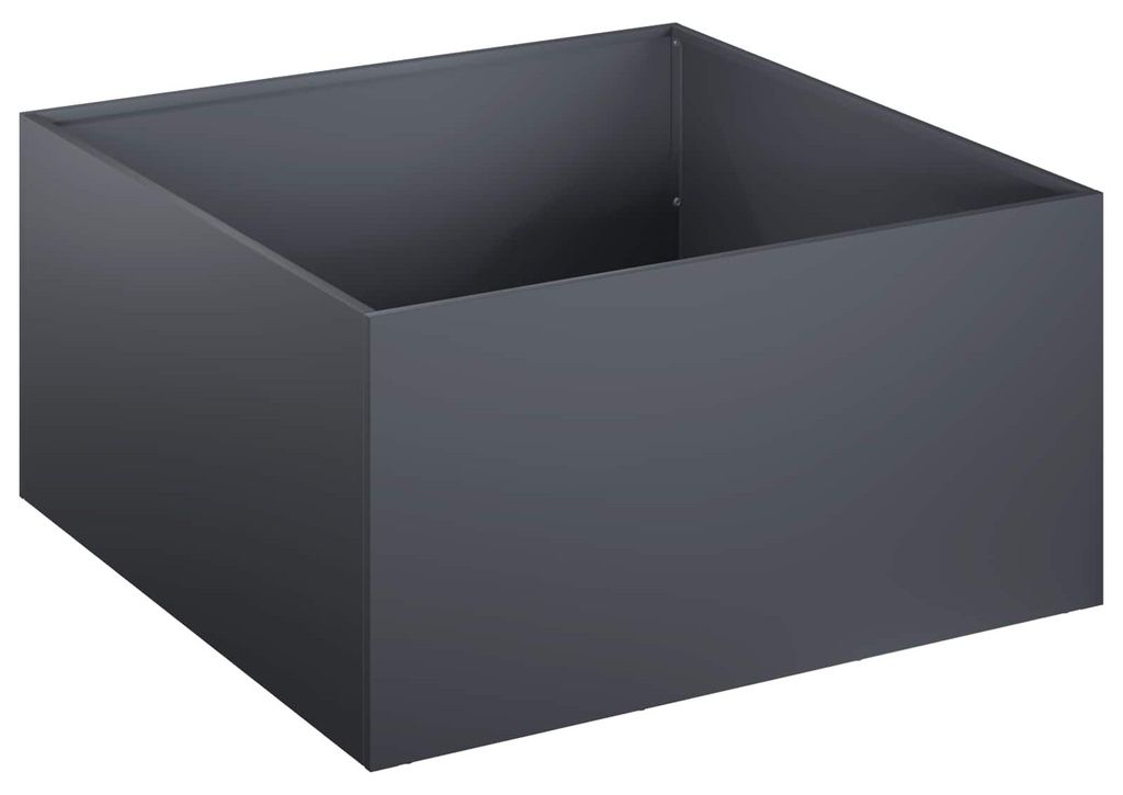 vidaXL Pot de jardin anthracite, 60 x 60 x 30 cm Image du produit 