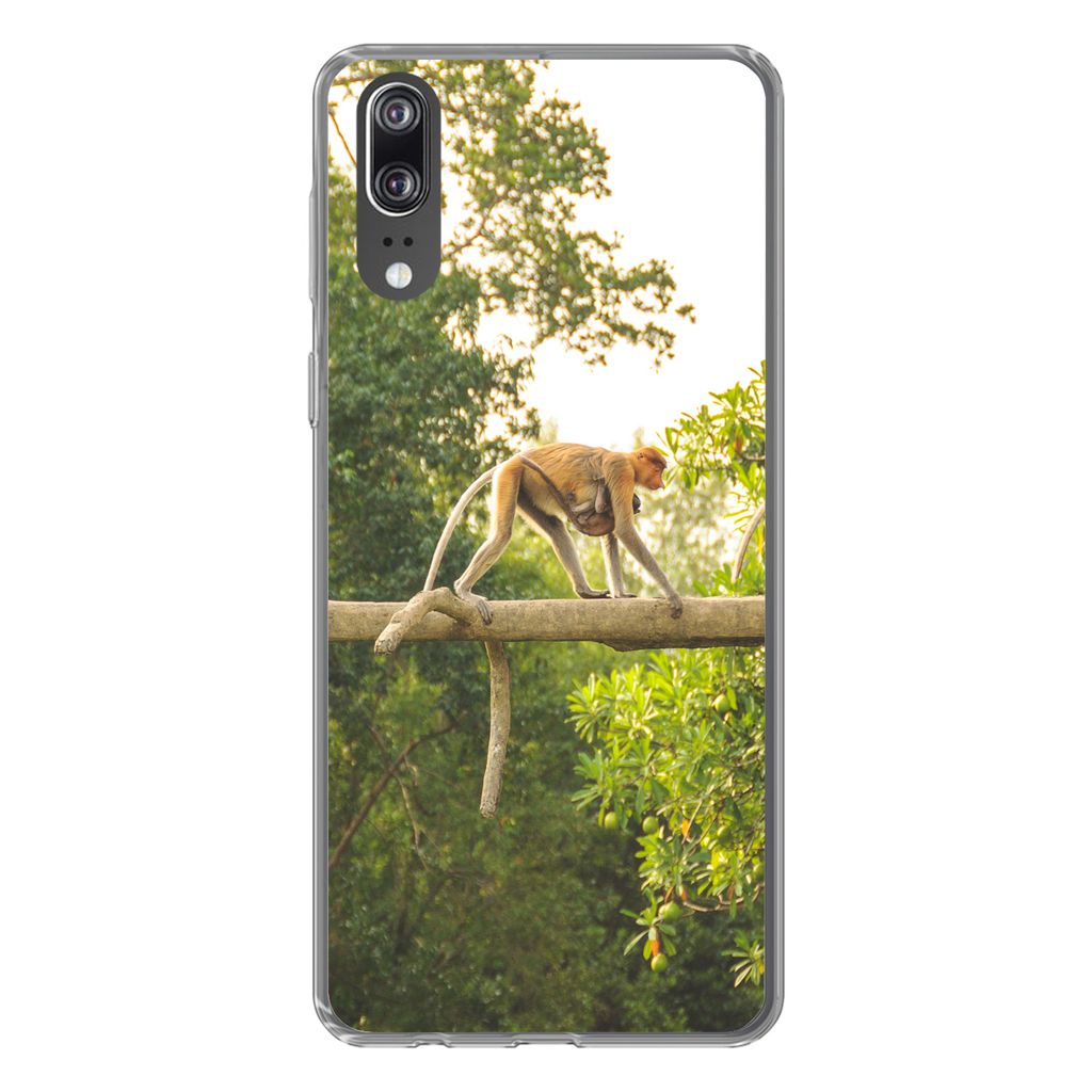 MuchoWow® Handyhülle Schutzhülle Hülle für Huawei P20 Affen Produktbild 