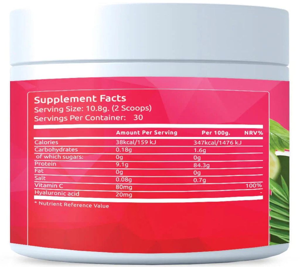 Poudre de collagène Premium à la fraise fraîche, 325 g Image du produit 
