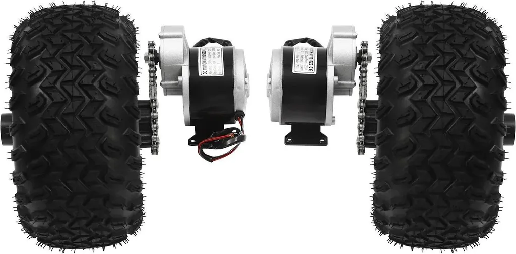 Kit conversion chariot électrique 24V 250W roue 10 pouces rouge