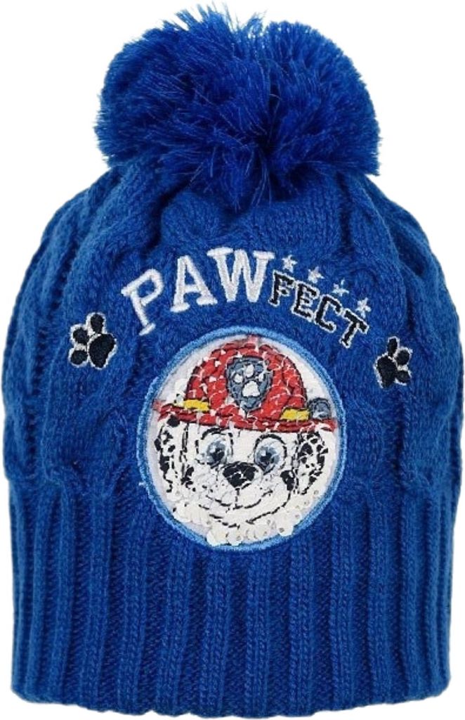 Disney Paw Patrol Winter blaue Mütze und Handschuh Set
