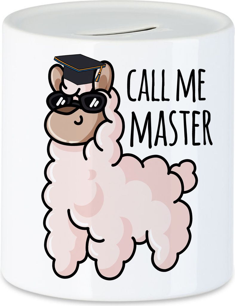 Call me Master Spardose Masterabschluss Geschenk Lustig Produktbild 