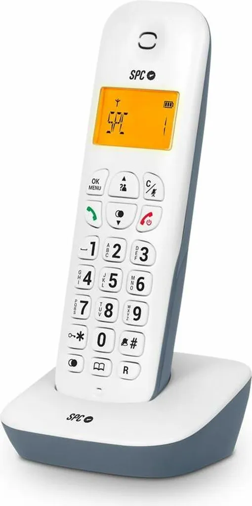 Téléphone fixe SPC 7300AS Blanc avec grand écran et touches lisibles