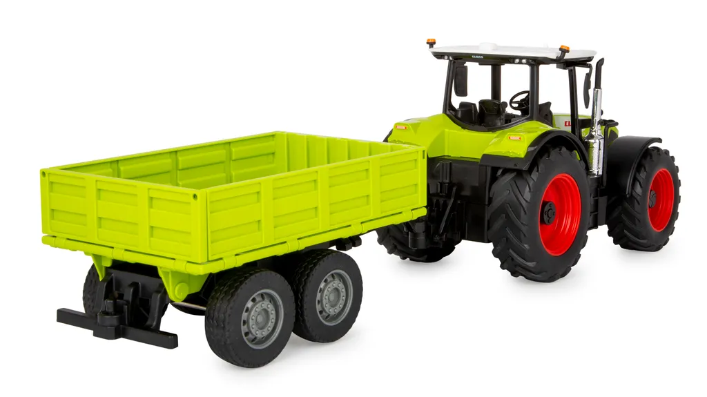 Tracteur télécommandé Claas Arion 660 Jamara avec remorque benne 1:24