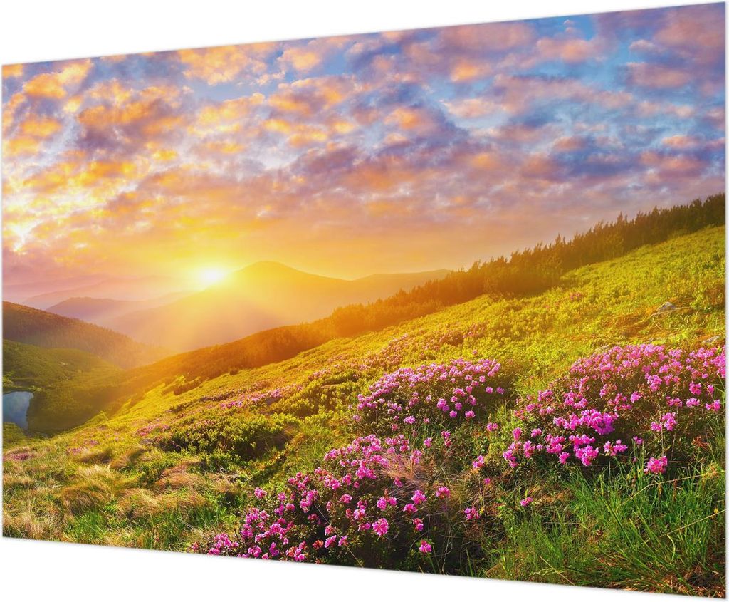 Wandtapete - Dekorative Tapete für Wohnzimmer - Tapetenfolie für Wanddekoration - 208x146 cm - Bergwesten
