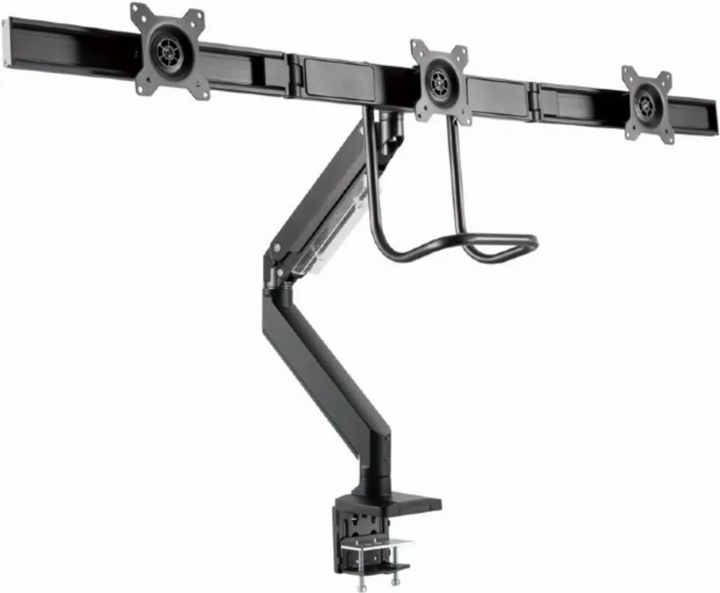 Libérez votre bureau avec ce bras triple écran réglable jusqu'à 6kg