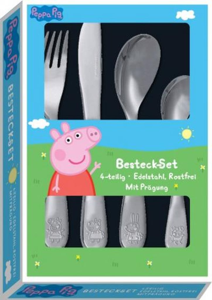 Súprava príborov z nehrdzavejúcej ocele Peppa Pig 4 ks. Obrázok produktu 