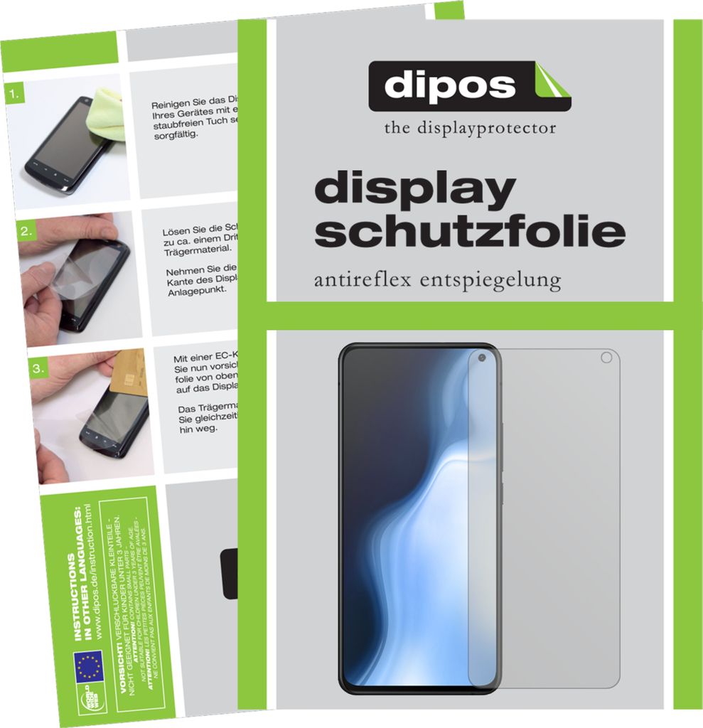 1x Schutzfolie für Vivo S5 matt Displayschutzfolie Folie Display Schutz dipos