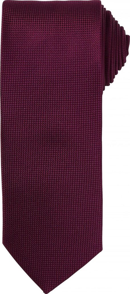 Herren Krawatte mit dezentem Waffelmuster (2 Stück/Packung) RW6942 (Einheitsgröße) (Aubergine)