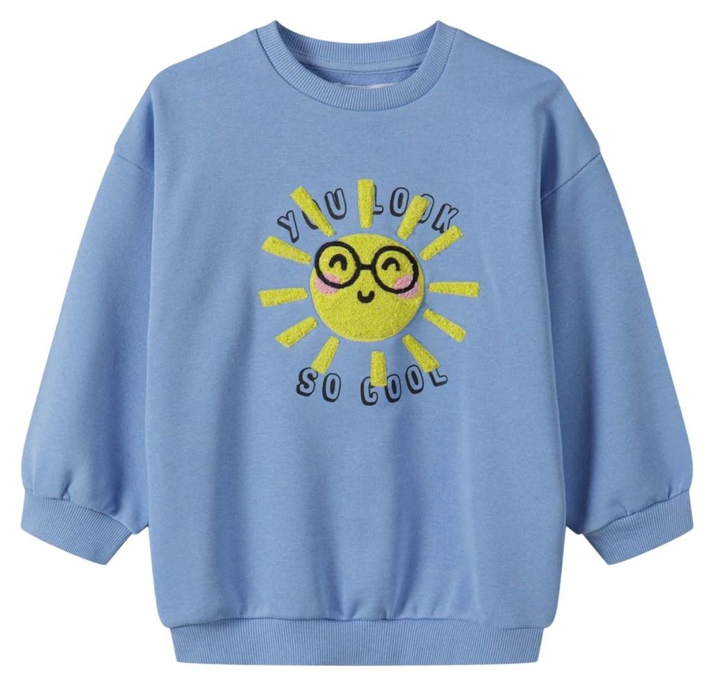 Minoti - Sweatshirt für Mädchen, Fleece MN286 (98) (Blau)